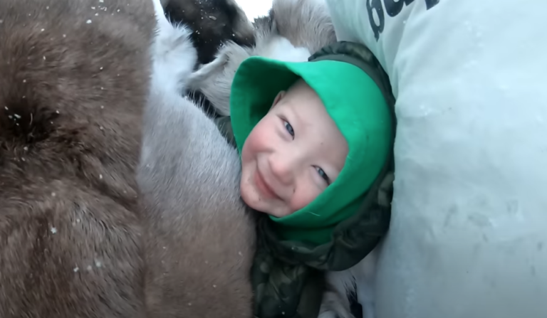 Winter Survival Camping with 4 yr old in Alaska – Primitive Survival Shelter